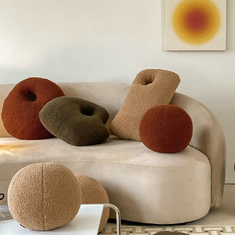 Fluffy Pebble Kuddar | Veska Elfenben