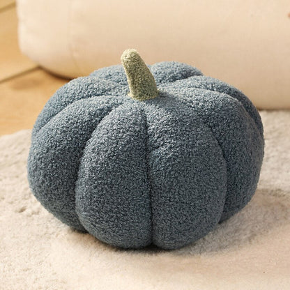 Fluffy Pumpkin Kudde | Veska Blå - boucle