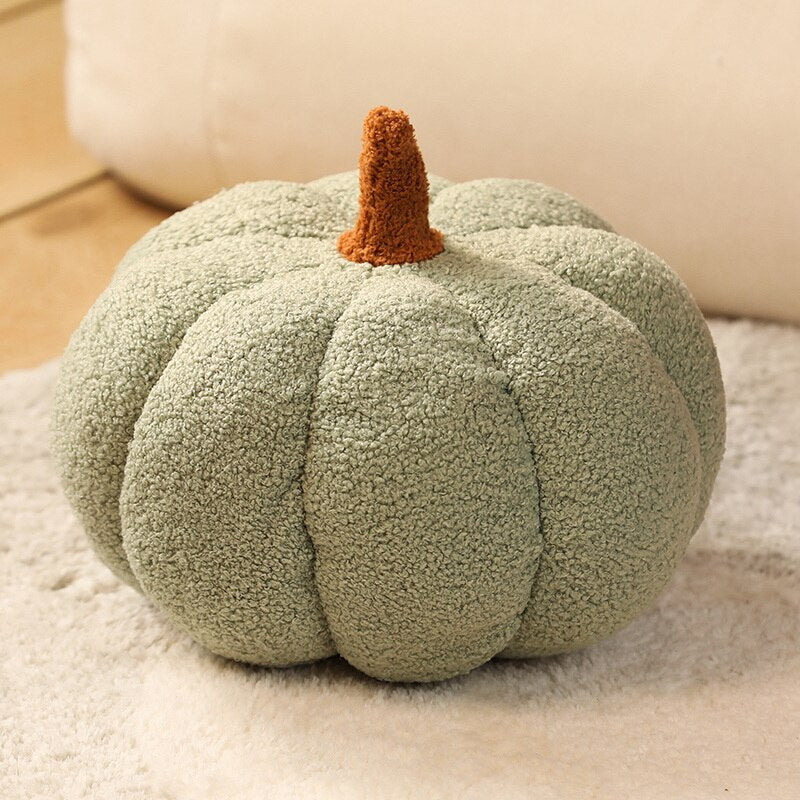 Fluffy Pumpkin Kudde | Veska Grön - boucle