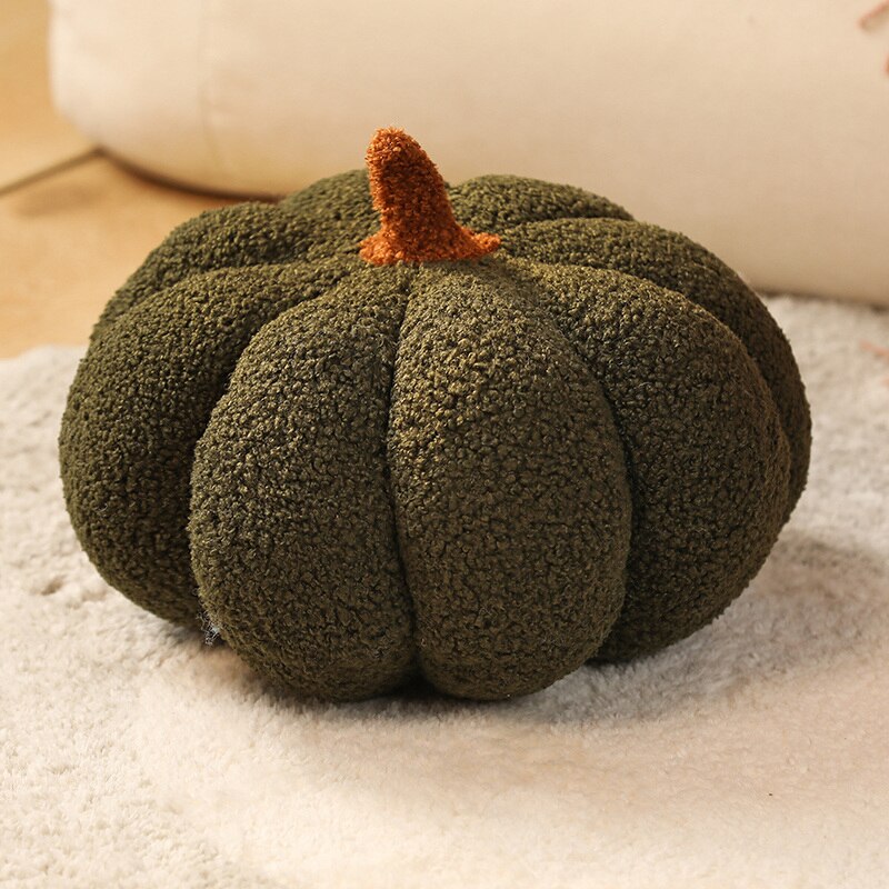 Fluffy Pumpkin Kudde | Veska Mörkgrön - boucle