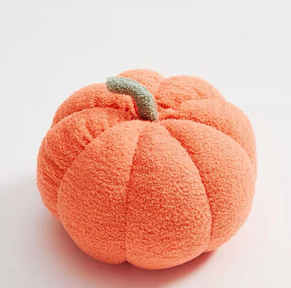 Fluffy Pumpkin Kudde | Veska Rosa orange - boucle - rund form
