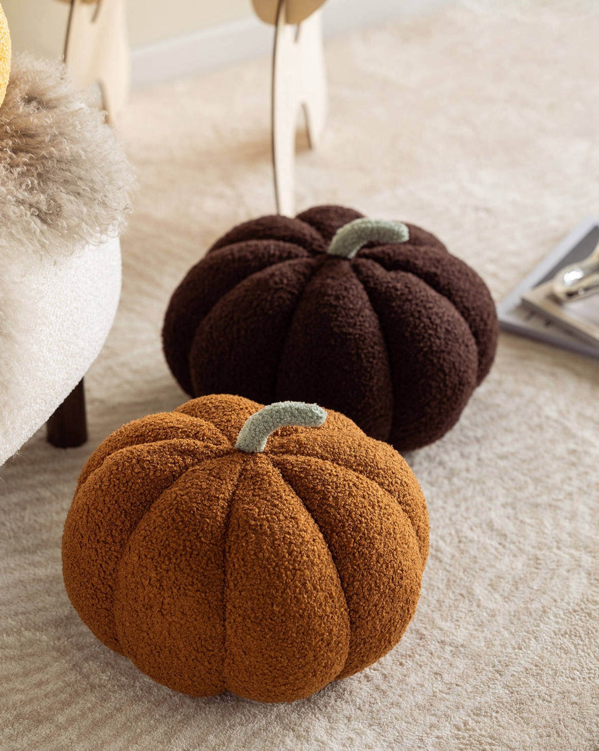Fluffy Pumpkin Kudde | Veska