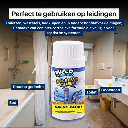 FlushMaster® Pro | 1+1 GRATIS | Aldrig mer en igensatt avlopp | Veska