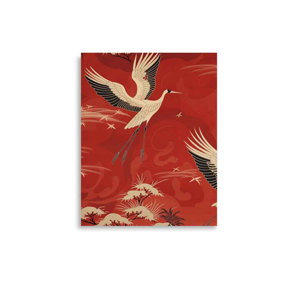 Flying Cranes | Veska 11″×14″