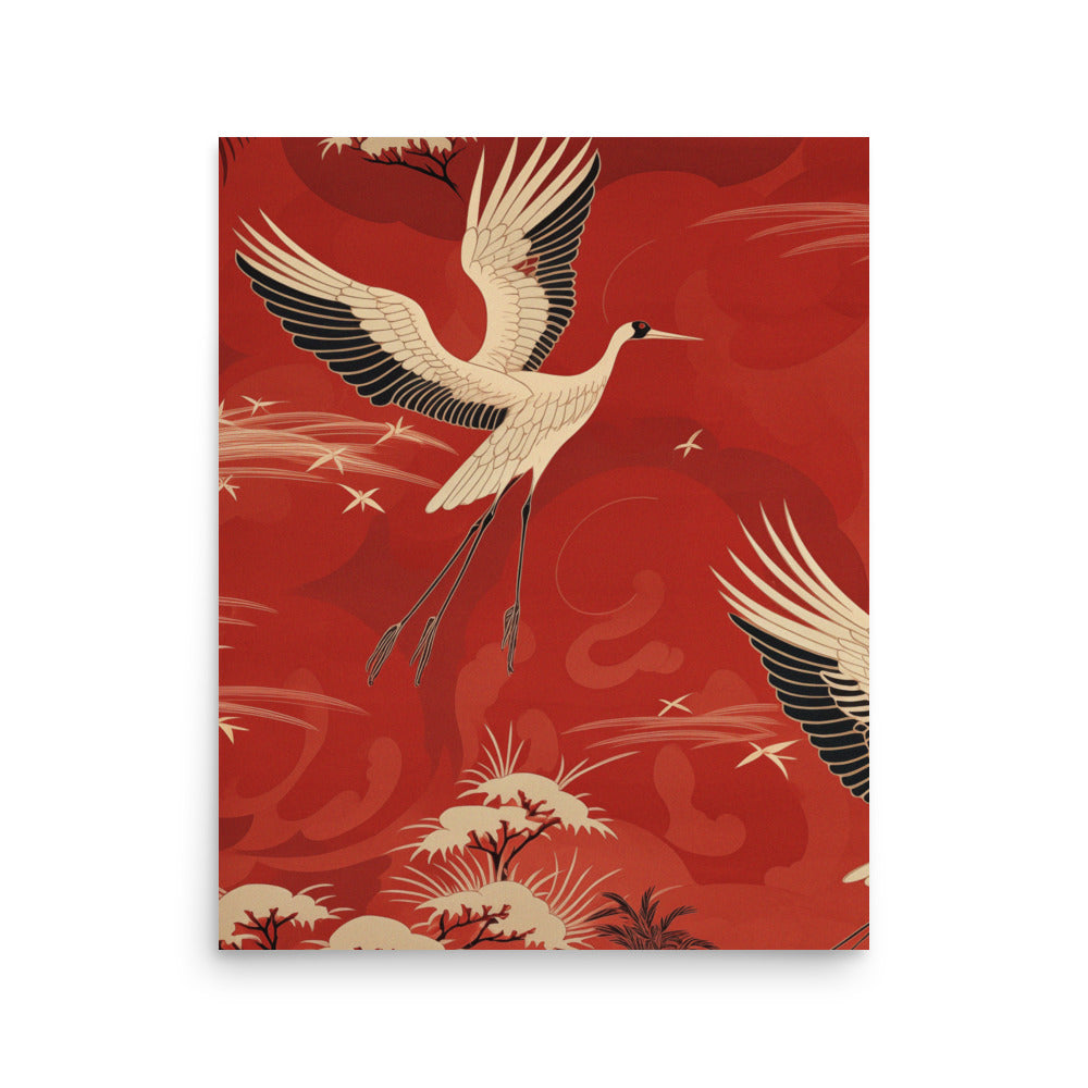 Flying Cranes | Veska 16″×20″