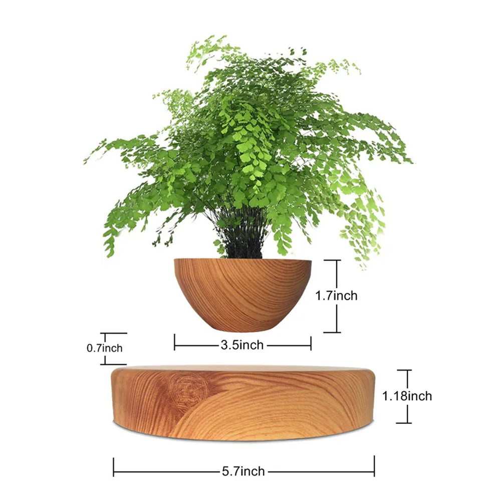 Flytande Air Bonsai Kruka Magnetisk flytande växtkruka för modern skrivbordsdekoration | Veska