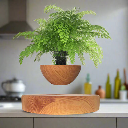 Flytande Air Bonsai Kruka Magnetisk flytande växtkruka för modern skrivbordsdekoration | Veska Bordeaux