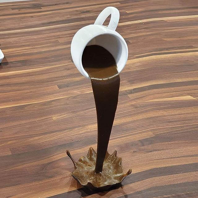 Flytande spillande kaffekopp dekoration | Veska A