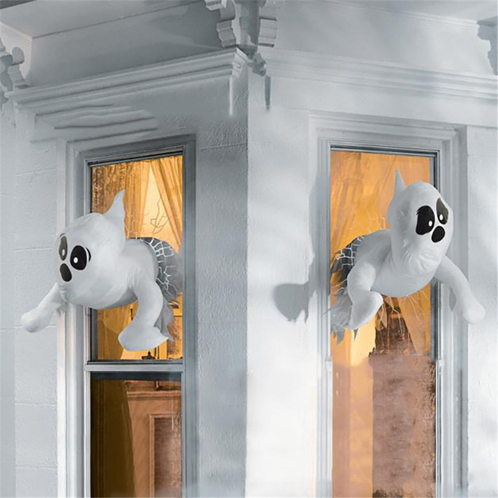 Fönsterkraschande spöke Halloween-inredning | Veska