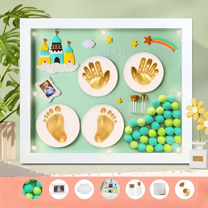 Forever Baby Story DIY Hand & Footprint Kit | Veska Vit+Grön
