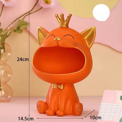 Fortune Kitty Staty Hem Förvaringsbox | Veska Liten orange