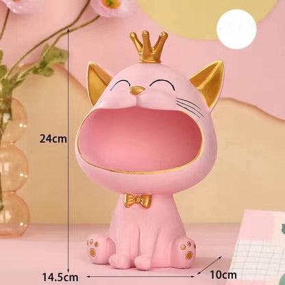 Fortune Kitty Staty Hem Förvaringsbox | Veska Liten rosa