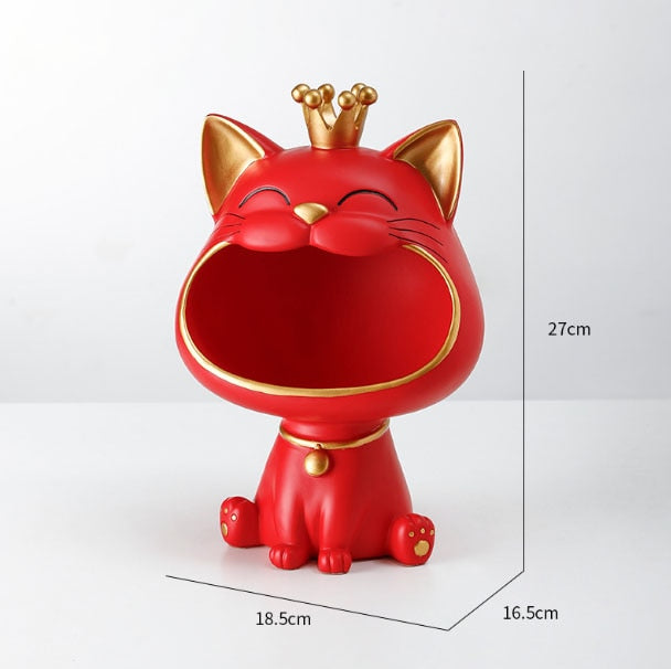 Fortune Kitty Staty Hem Förvaringsbox | Veska Röd
