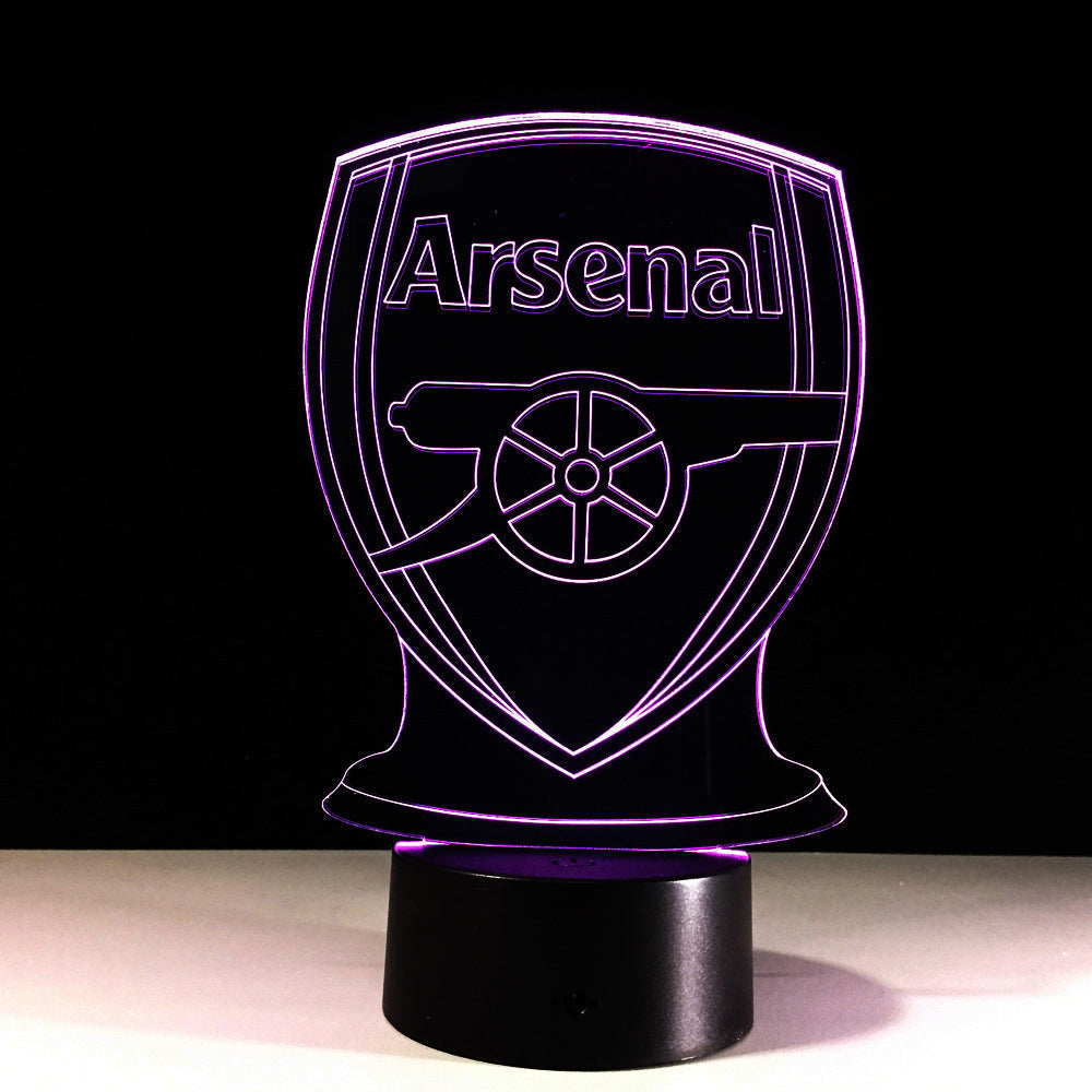 Fotboll Arsenal 3D Optisk Illusionslampa | Veska
