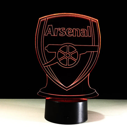 Fotboll Arsenal 3D Optisk Illusionslampa | Veska