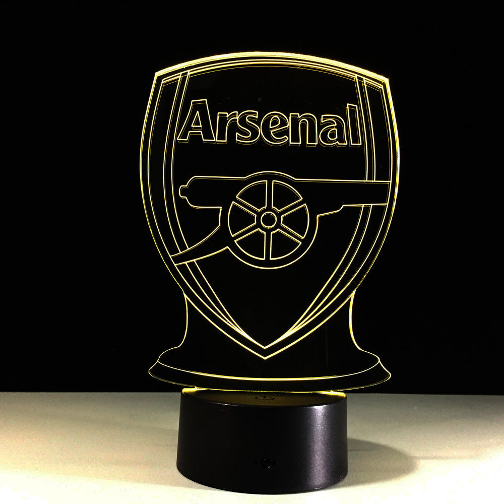 Fotboll Arsenal 3D Optisk Illusionslampa | Veska