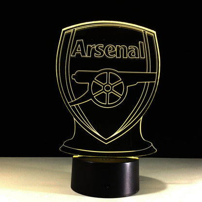 Fotboll Arsenal 3D Optisk Illusionslampa | Veska