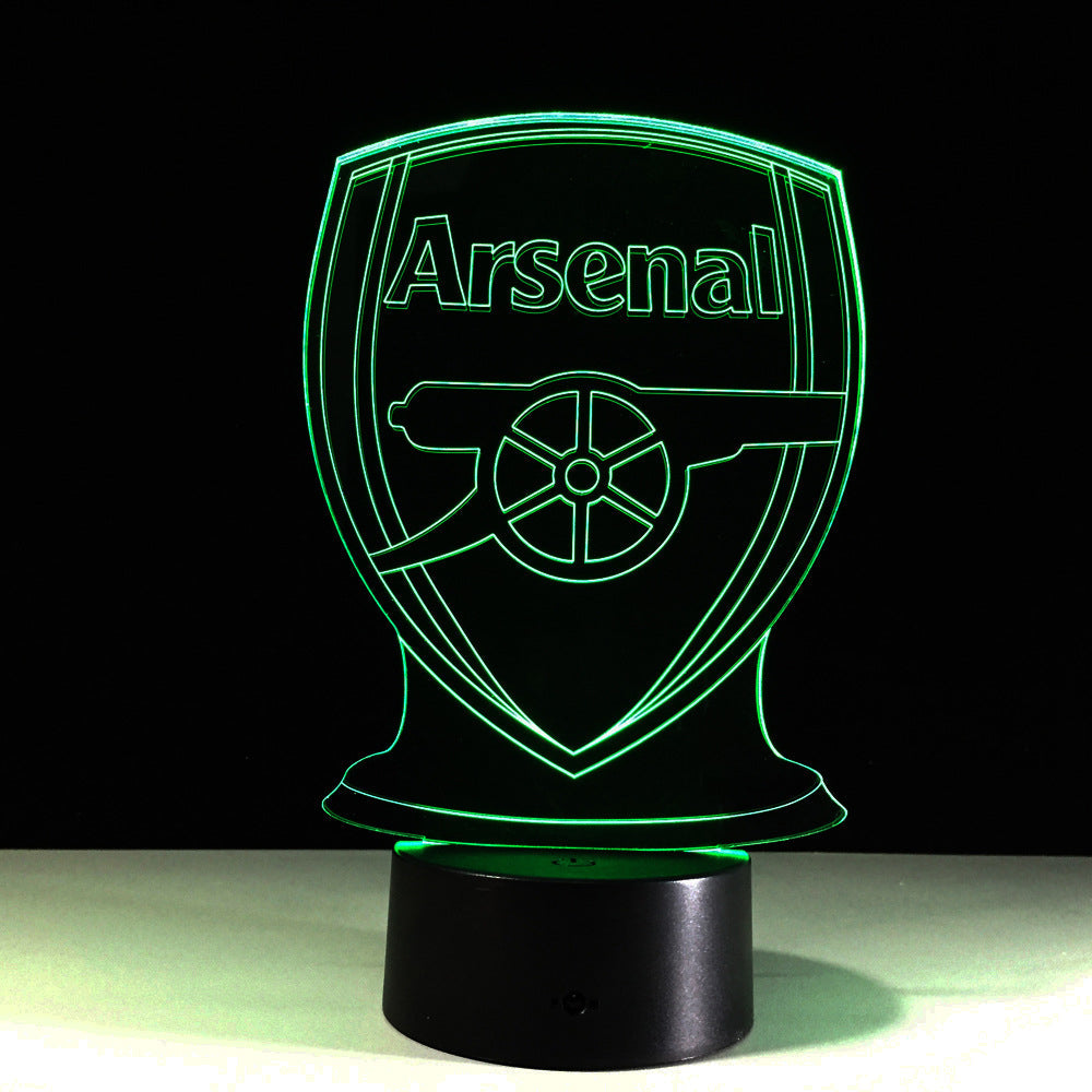 Fotboll Arsenal 3D Optisk Illusionslampa | Veska