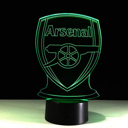 Fotboll Arsenal 3D Optisk Illusionslampa | Veska