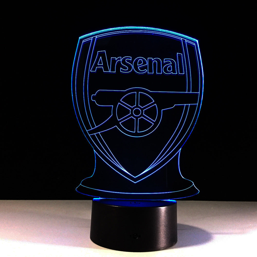 Fotboll Arsenal 3D Optisk Illusionslampa | Veska
