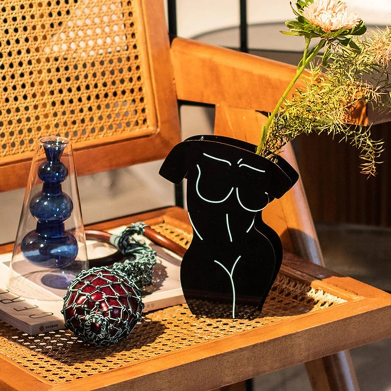 Foxy Kontrast Akryl Vas Konstnärlig Design Mångsidig & Dekorativ | Veska