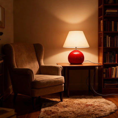 Fransk Vintage Kastanjestil Bordslampa | Veska
