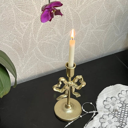 Franskt smidesjärn ljusstake | Veska Guld - Kort