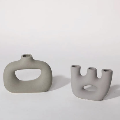 Frosted Vase Collection - Keramisk Bordvas, Ny K klassisk / Post-modern Stil, Hemma-kontor Dekoration | Veska