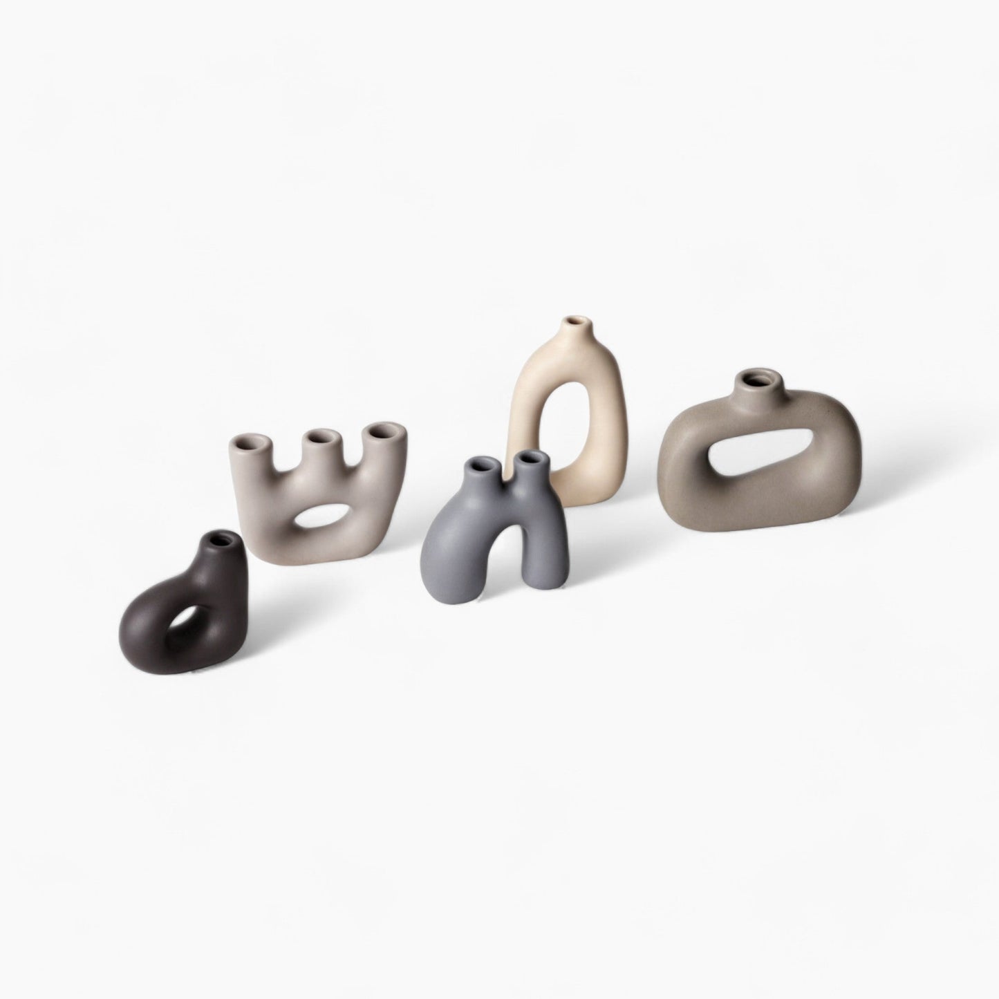 Frosted Vase Collection - Keramisk Bordvas, Ny K klassisk / Post-modern Stil, Hemma-kontor Dekoration | Veska