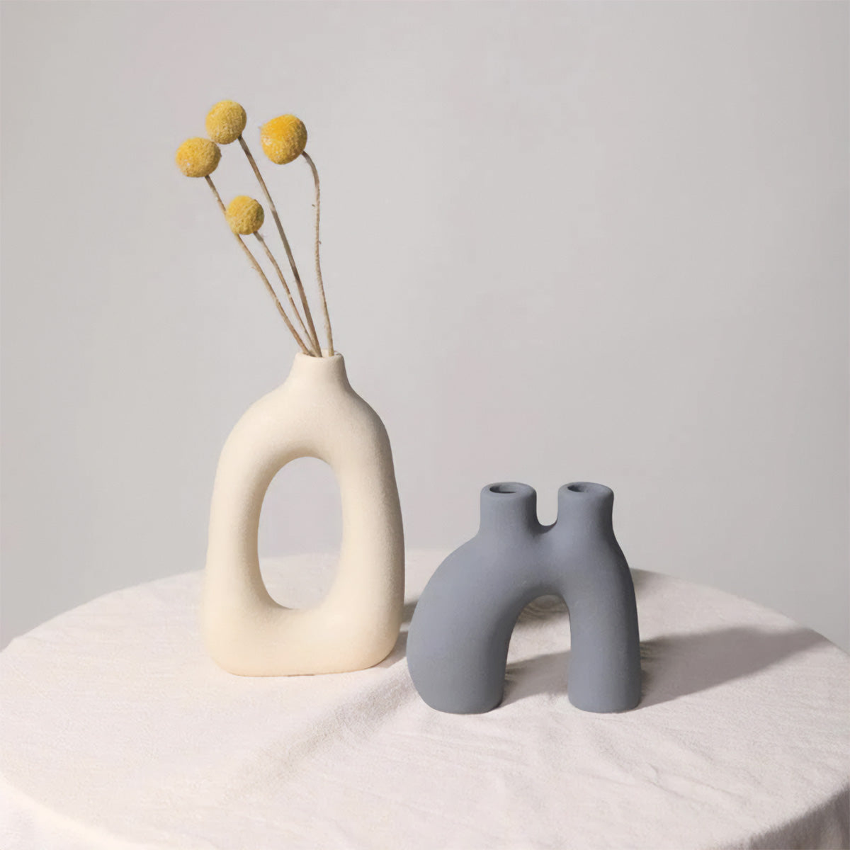 Frosted Vase Collection - Keramisk Bordvas, Ny K klassisk / Post-modern Stil, Hemma-kontor Dekoration | Veska