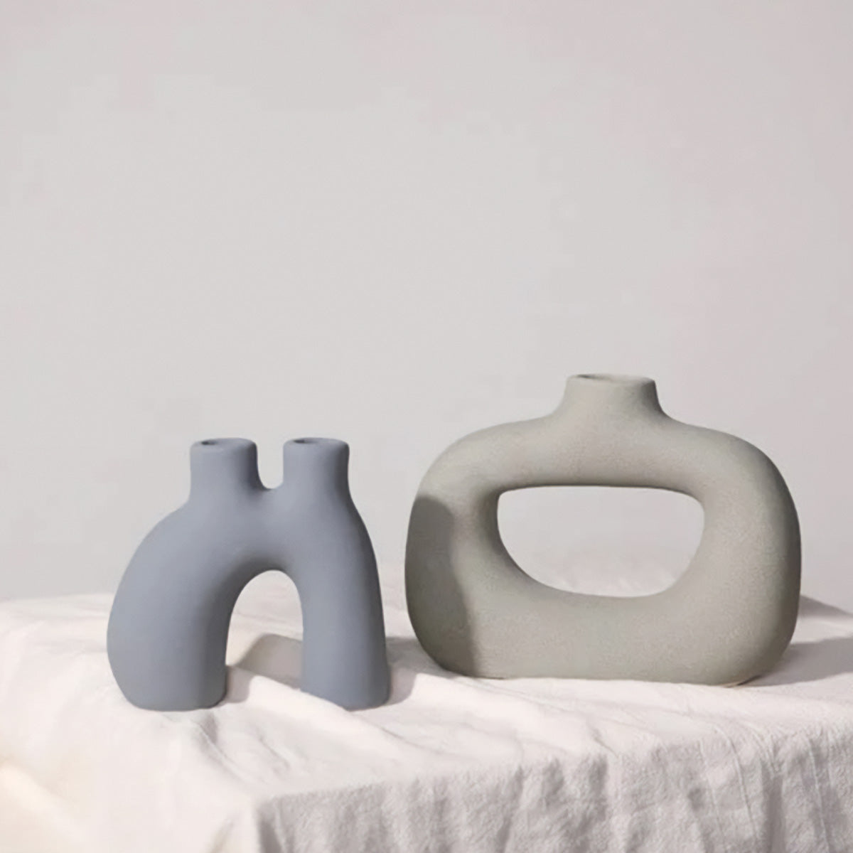 Frosted Vase Collection - Keramisk Bordvas, Ny K klassisk / Post-modern Stil, Hemma-kontor Dekoration | Veska