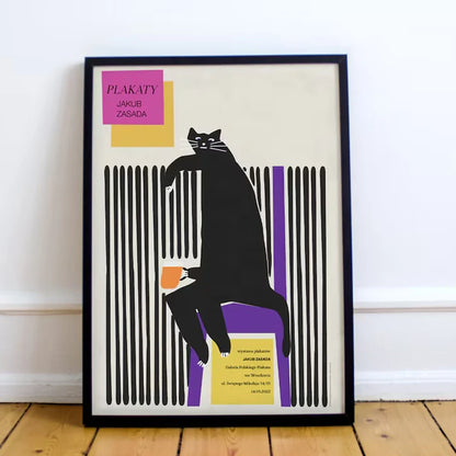 Funky Bear Cat Väggkonst | Veska