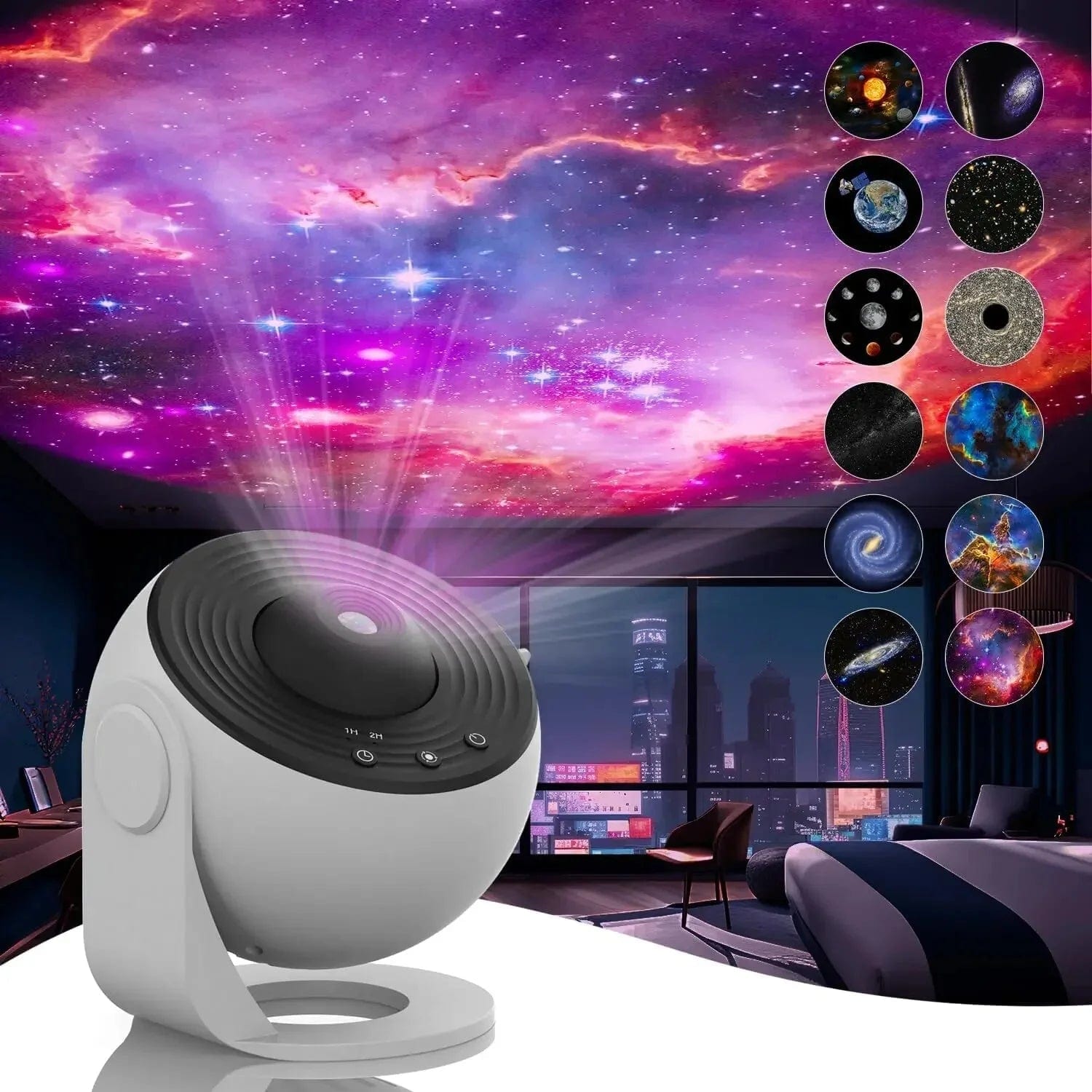 Galaxy Projektor Hemmplanetarium med 12 filmer | Veska