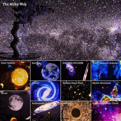 Galaxy Projektor Hemmplanetarium med 12 filmer | Veska