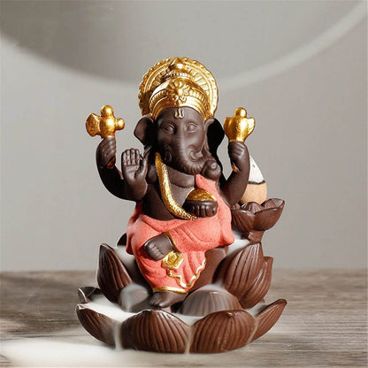 Ganesha Backflow Rökelsebrännare | Veska Röd