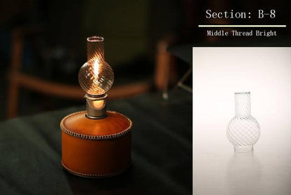 Gas Lantern Glass Utomhus Camping Lampa | Veska B-8