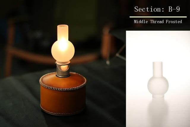 Gas Lantern Glass Utomhus Camping Lampa | Veska B-9