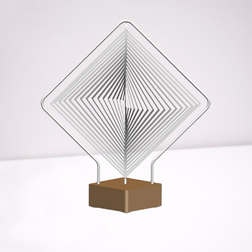 Geometrisk Beat Mosaik Bord Dekor | Veska Ljusbrun