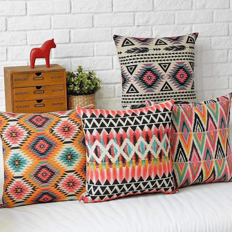 Geometrisk Boho Kuddöverdrag | Veska