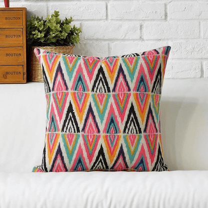 Geometrisk Boho Kuddöverdrag | Veska tunt linneöverdrag 4