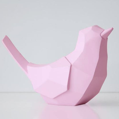 Geometrisk fågel pengabank | Veska Rosa