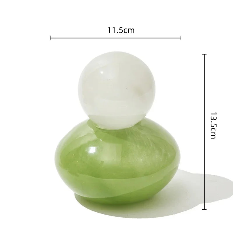 Geometrisk Sfär Glas Vas med Lock | Veska