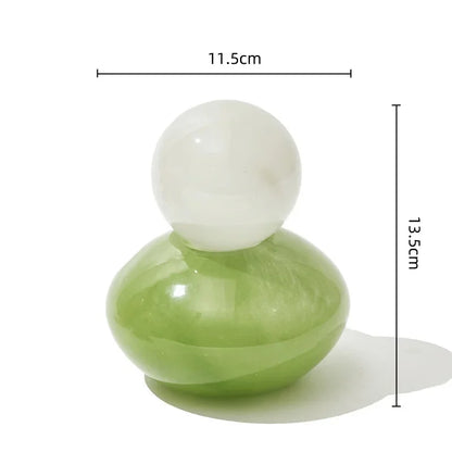 Geometrisk Sfär Glas Vas med Lock | Veska