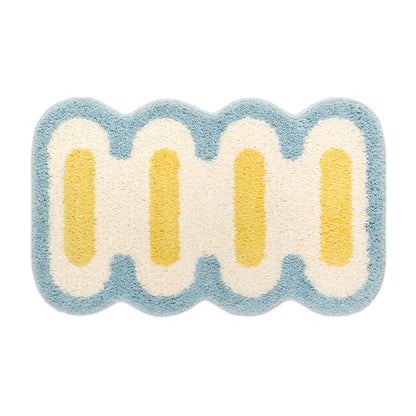 Geometrisk Tufting Badmatta | Veska Gul