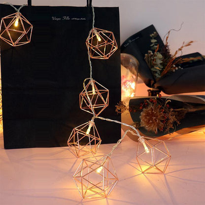 Geometriska hexagonljus | Veska