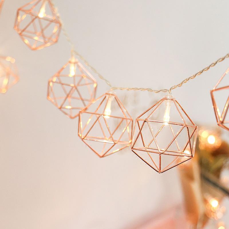 Geometriska hexagonljus | Veska