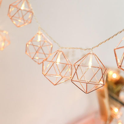 Geometriska hexagonljus | Veska