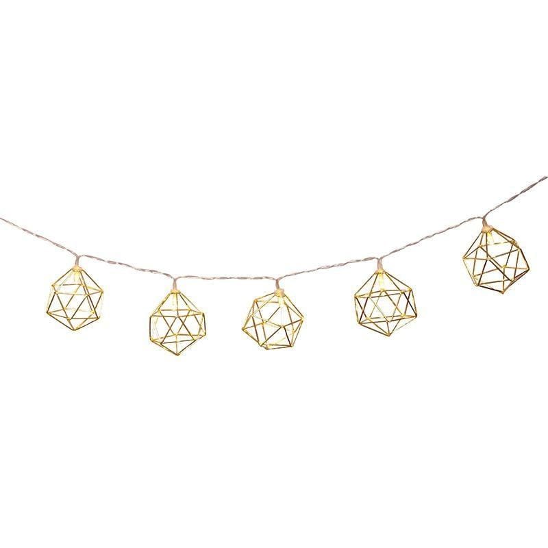 Geometriska hexagonljus | Veska