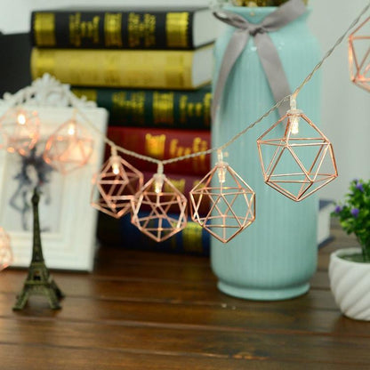 Geometriska hexagonljus | Veska