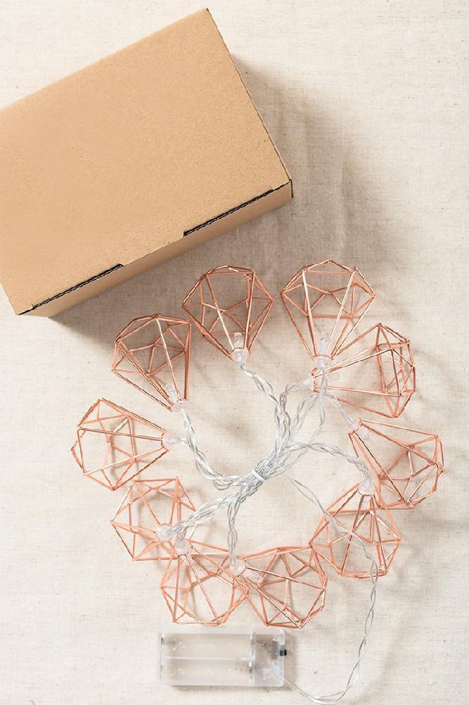 Geometriska hexagonljus | Veska